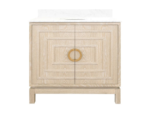 Worlds Away Bixby Oak Bath Vanity - Matthew Izzo Home