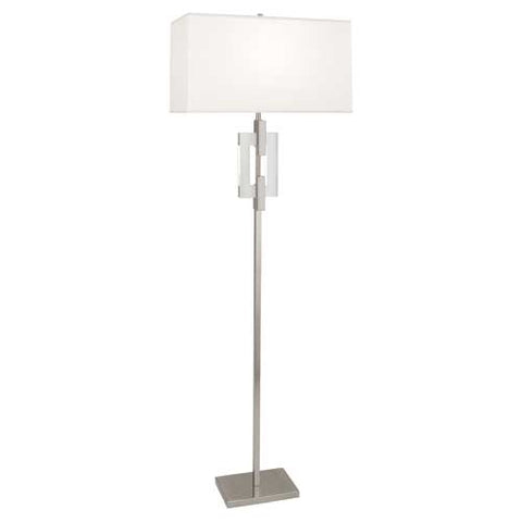 Robert Abbey Lincoln Nickel Floor Lamp - Matthew Izzo Home