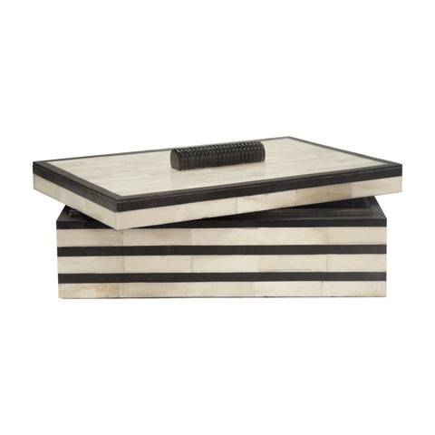 Worlds Away Concord Black Decorative Box - Matthew Izzo Home