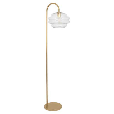 Robert Abbey Horizon Clear Glass Floor Lamp - Matthew Izzo Home