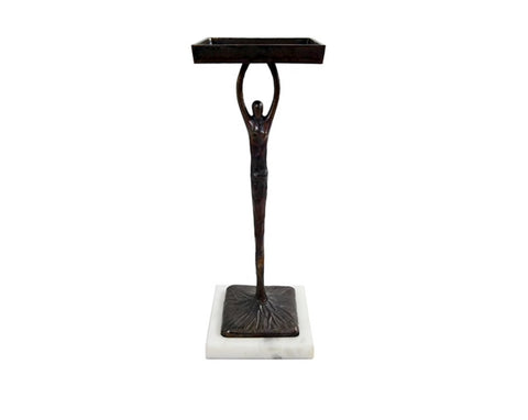 Worlds Away Alexa Black Metal Cigar Table - Matthew Izzo Home