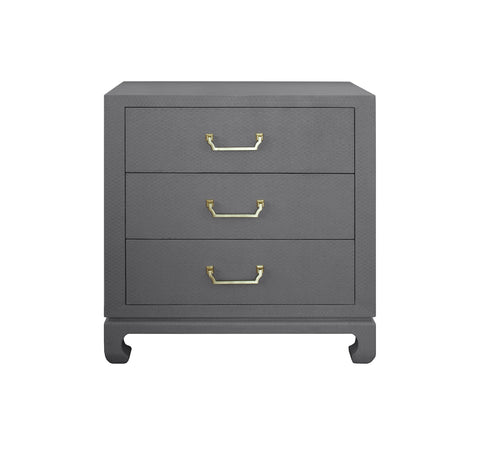 Worlds Away Camille Grey Lacquer Chest - Matthew Izzo Home
