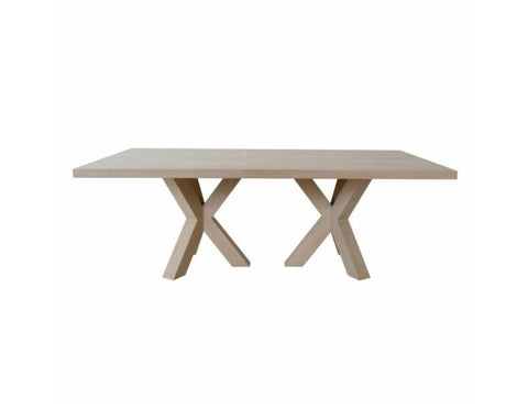 Worlds Away Haines Minimalist Oak Dining Table - Matthew Izzo Home