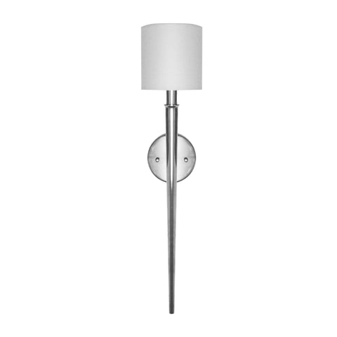 Worlds Away Evie Torch Nickel Wall Sconce - Matthew Izzo Home