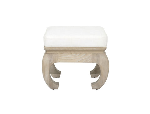 Worlds Away Claudia Oak Stool - Matthew Izzo Home