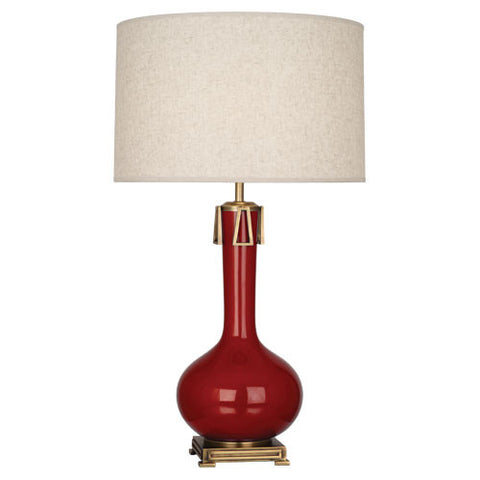 Robert Abbey Athena Table Lamp in Reds - Matthew Izzo Home