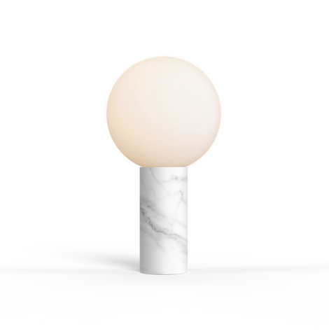 Pablo Designs Pilar White Carrara Marble Table Lamp - Matthew Izzo Home