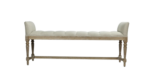 Perscilla Large French Bench - Matthew Izzo Collection - Matthew Izzo Home