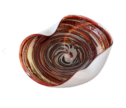 Mid Century Modern Murano Glass Bowl  - Italy - Matthew Izzo Home