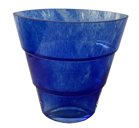 Vintage Kosta Boda Cobalt Blue Glass Vase by Ann Washstrom - Matthew Izzo Home