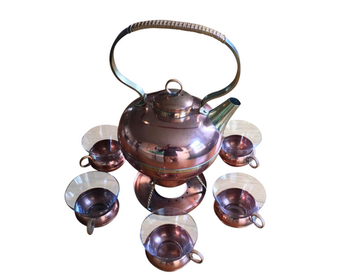 Mid-Century German Copper Tea Set - Matthew Izzo Home