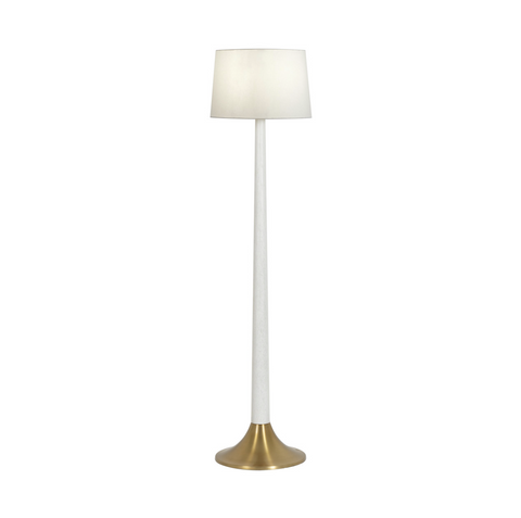 Worlds Away Stanton Floor Lamp - White - Matthew Izzo Home