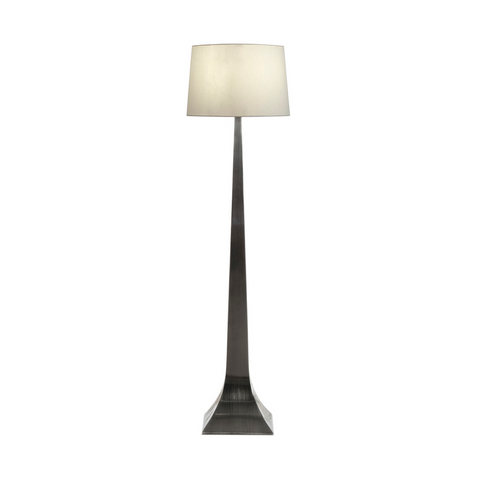 Worlds Away Reaves Floor Lamp - Gun Metal - Matthew Izzo Home