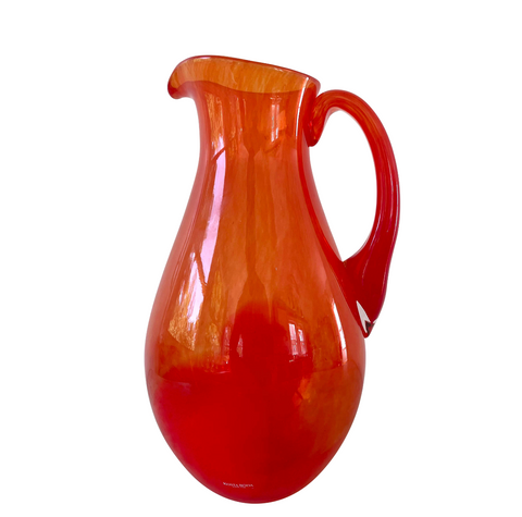 Rare Vintage Kosta Boda Glass Pitcher by G. Shalin - Signed and Numbered - Matthew Izzo Home