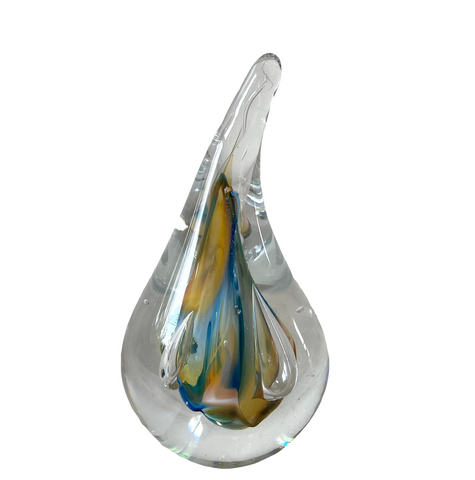Vintage Adam Jablonski Signed Glass Paperweight - Matthew Izzo Home