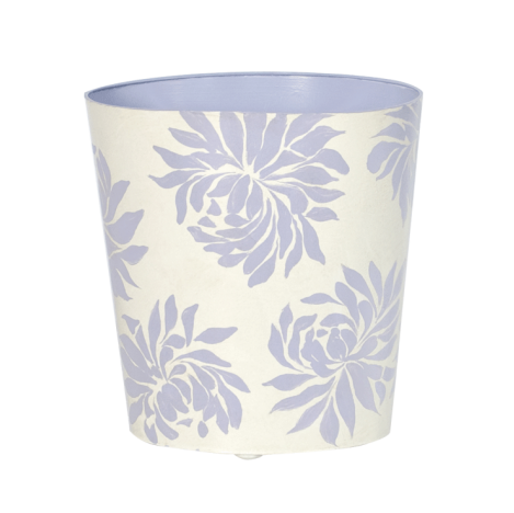 Worlds Away Oval Wastebasket Floral Design - Matthew Izzo Home