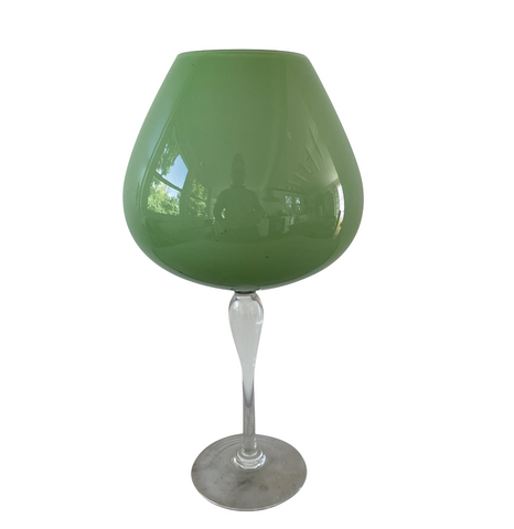 Vintage Empoli Mid-Century Murano Glass Goblet - Matthew Izzo Home
