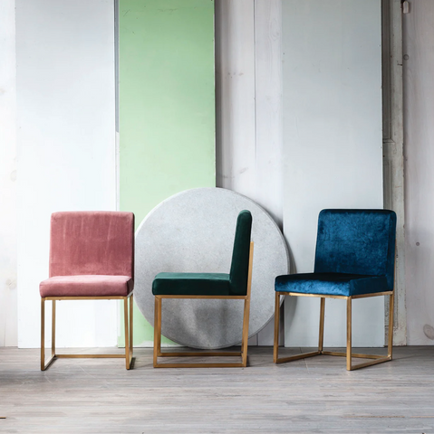 Hampstead Velvet Dining Chair - Matthew Izzo Collection - Matthew Izzo Home