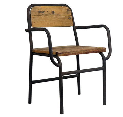 Elemental Metal Framed Arm Chair - Matthew Izzo Collection - Matthew Izzo Home