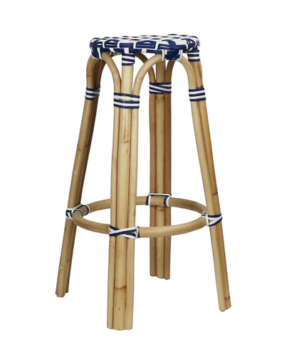 Cannes Rattan Bar Stool - Matthew Izzo Home - Matthew Izzo Home