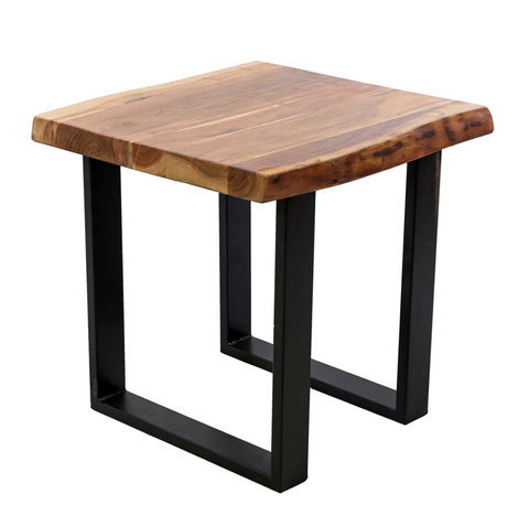 Live Edge Construct Side Table - Matthew Izzo Home - Matthew Izzo Home