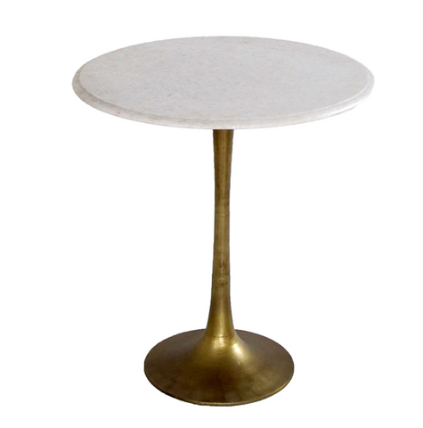 Tulip Marble Top Side Table - Matthew Izzo Collection - Matthew Izzo Home