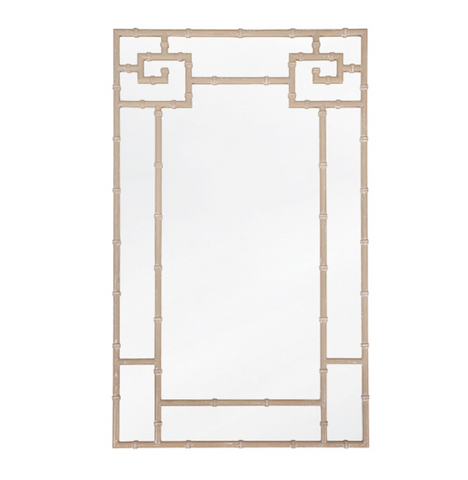 Worlds Away Tessa Mirror Cerused Oak - Matthew Izzo Home