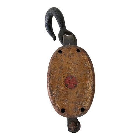 Antique Boat or Farmhouse Pulley - Matthew Izzo Home