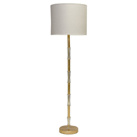 Worlds Away Sloane Gold Leaf Acrylic Floor Lamp - Matthew Izzo Home