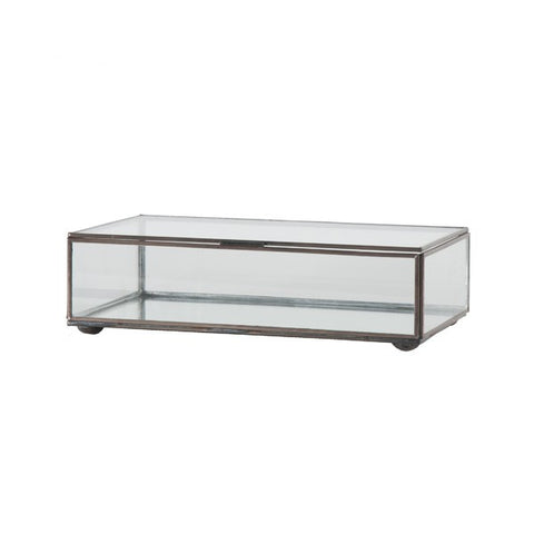 Worlds Away Rectangular Clear Glass Box - Matthew Izzo Home