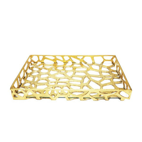Worlds Away Byron Metallic Serving Tray - Matthew Izzo Home