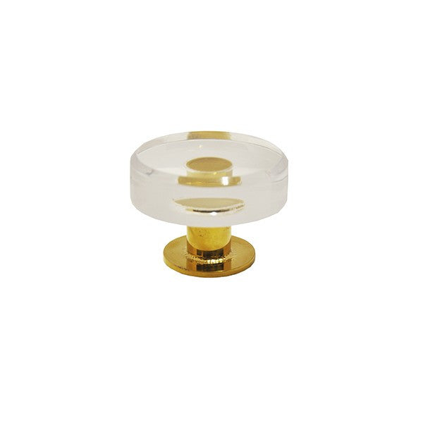 Chapman Acrylic Knobs - Brass Chapman Acrylic Knobs - Brass