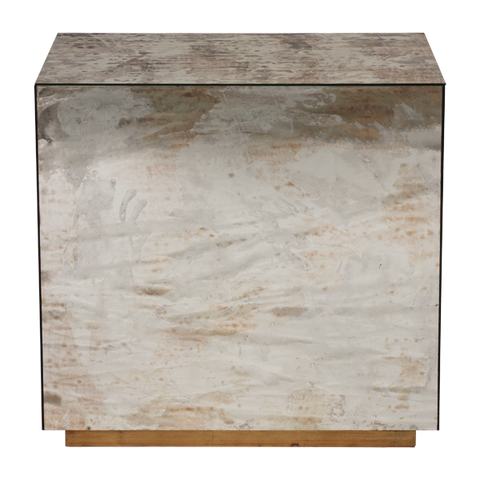 Worlds Away Cubo Side Table - Matthew Izzo Home