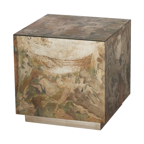 Worlds Away Cubo Side Table - Matthew Izzo Home