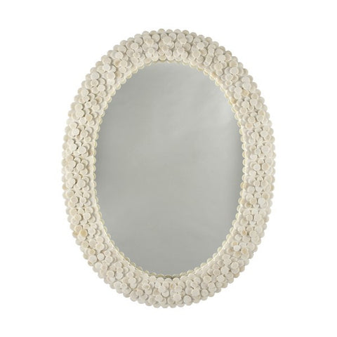 Worlds Away Heather Oval Mirror - Matthew Izzo Home