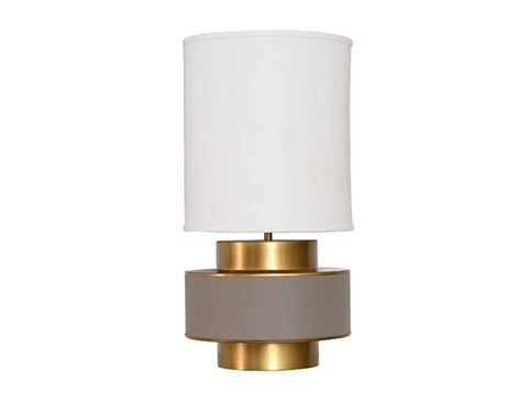 Worlds Away Sherwyn Grey Shagreen Table Lamp - Matthew Izzo Home
