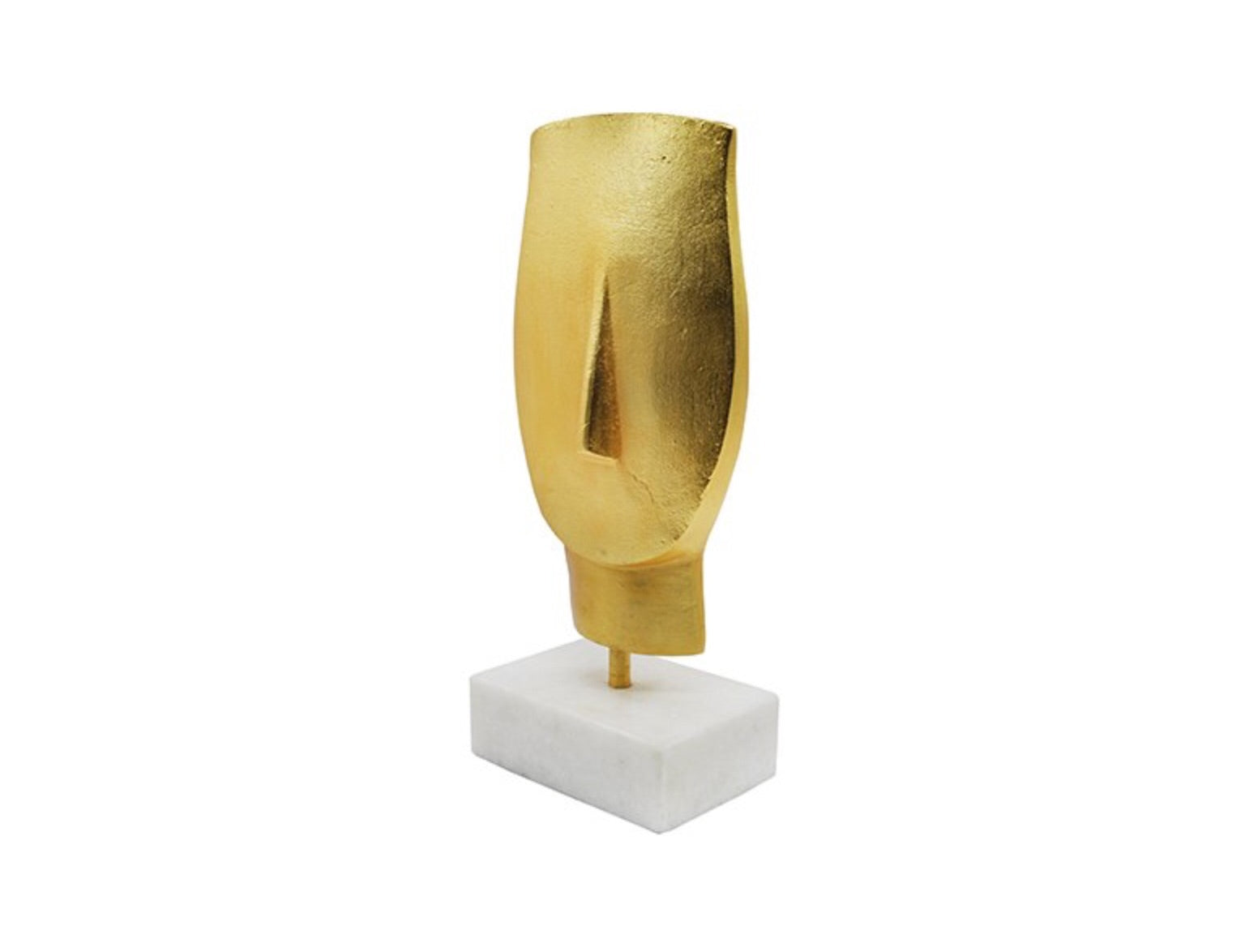 Worlds Away Kai Abstract Gold Leaf Sculpture