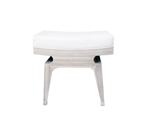 Worlds Away Fergie Cerused Oak Stool - Matthew Izzo Home