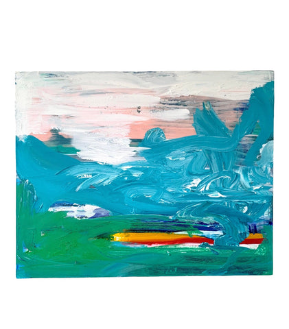 Matthew Izzo Abstract Acrylic Painting, "Sailing Newport" (2020) - Matthew Izzo Home