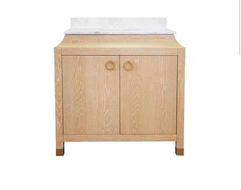 Worlds Away Bree Cerused Oak Bath Vanity - Matthew Izzo Home