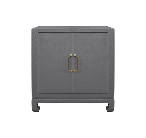 Worlds Away Renwick Grey Lacquer Accent Chest - Matthew Izzo Home