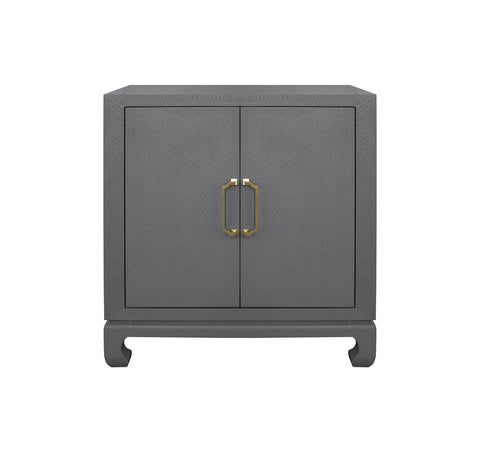 Worlds Away Renwick Grey Lacquer Accent Chest - Matthew Izzo Home
