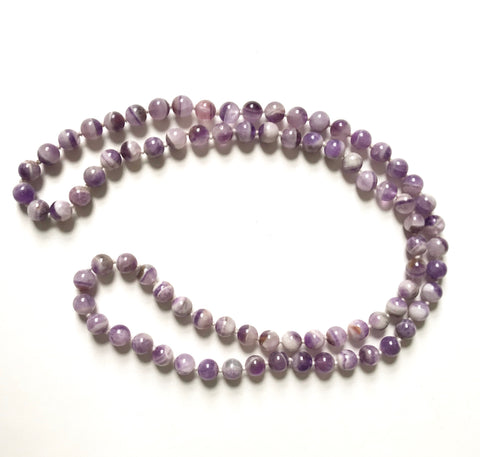 Vintage hand Knotted Cape Amethyst Necklace - Matthew Izzo Home
