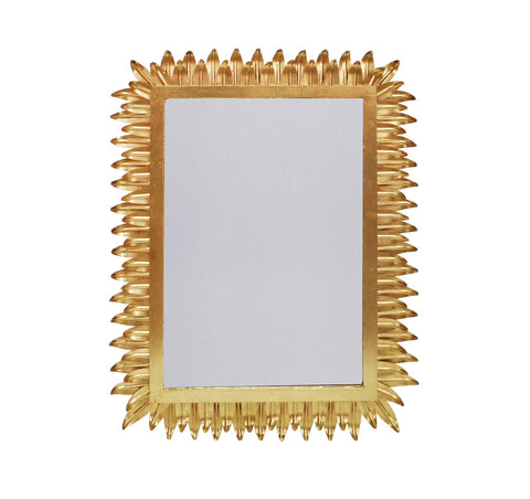 Worlds Away Caesar Gold Leaf Wall Mirror - Matthew Izzo Home