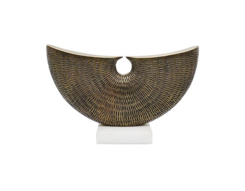 Worlds Away Cressa Antique Brass Table Sculpture - Matthew Izzo Home