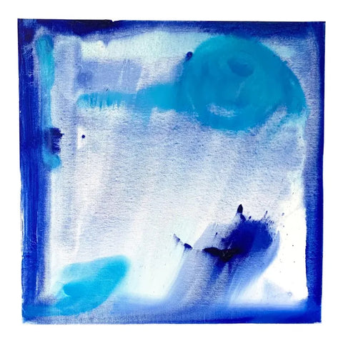 Matthew Izzo Abstract Oil Painting, “Blue Water” (2021) - Matthew Izzo Home