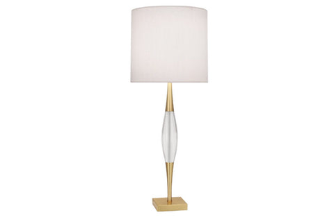 Robert Abbey Juno Brass/Linen Table Lamp - Matthew Izzo Home