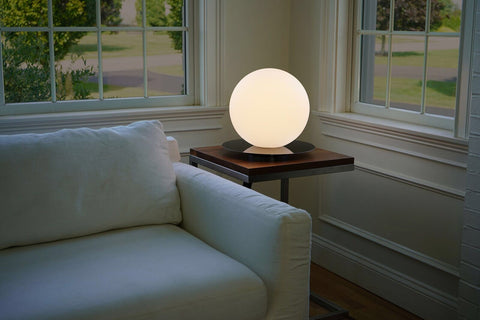 Pablo Designs Bola Sphere Gunmetal Table Lamp - Matthew Izzo Home