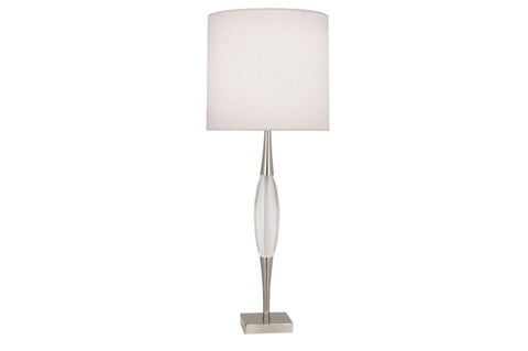 Robert Abbey Juno Nickel/Linen Table Lamp - Matthew Izzo Home