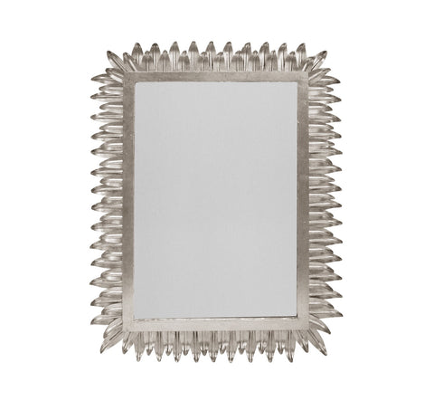 Worlds Away Caesar Silver Leaf Wall Mirror - Matthew Izzo Home